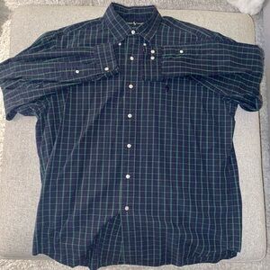 Ralph Lauren Green and Blue Checkered Shirt